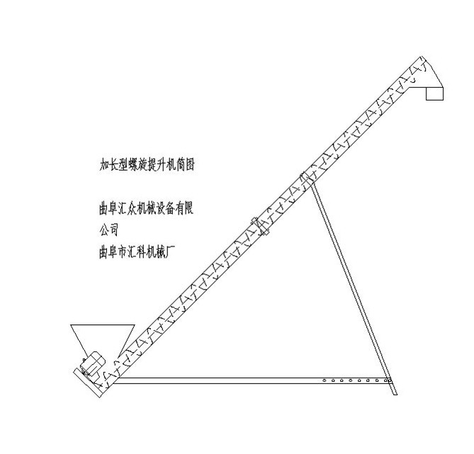 不锈钢上料蛟龙 小型螺旋输送机图片 兴运输送圆管绞龙螺旋上料