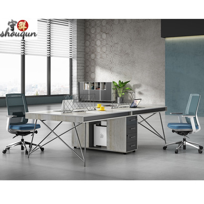 办公桌员工桌简约现代4人位6四六人位电脑桌组合办工位家具职员桌|ms