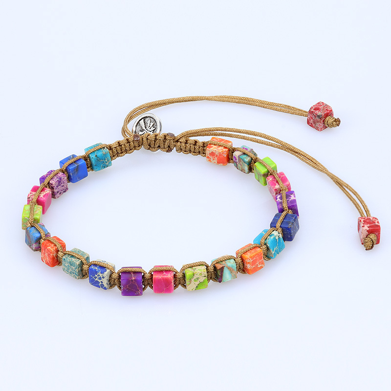 Estilo Simple Bloque De Color Piedra Natural Con Cuentas Pulsera display picture 2