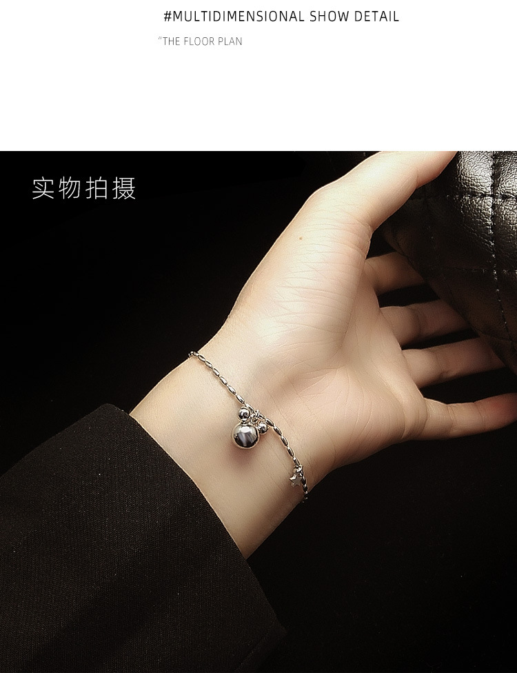 Rice Bead Necklace Bracelet Jewelry Titanium Steel Material Non-fading Hypoallergenic Wholesale Nihaojewelry display picture 13