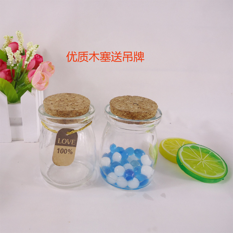 100ml 코르크 캡; 투명