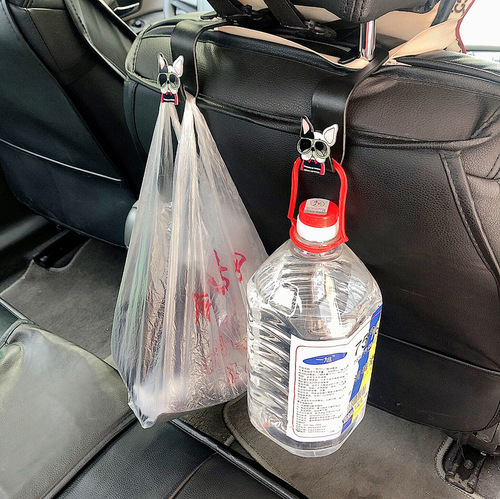 Car seat back hook cartoon multi-functional hidden storage cute car interior accessory small hook