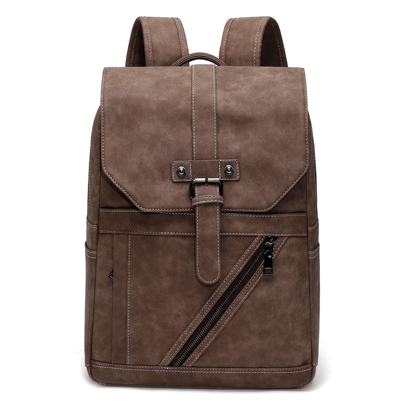 Casual Retro Men's Backpack Crazy Horse...