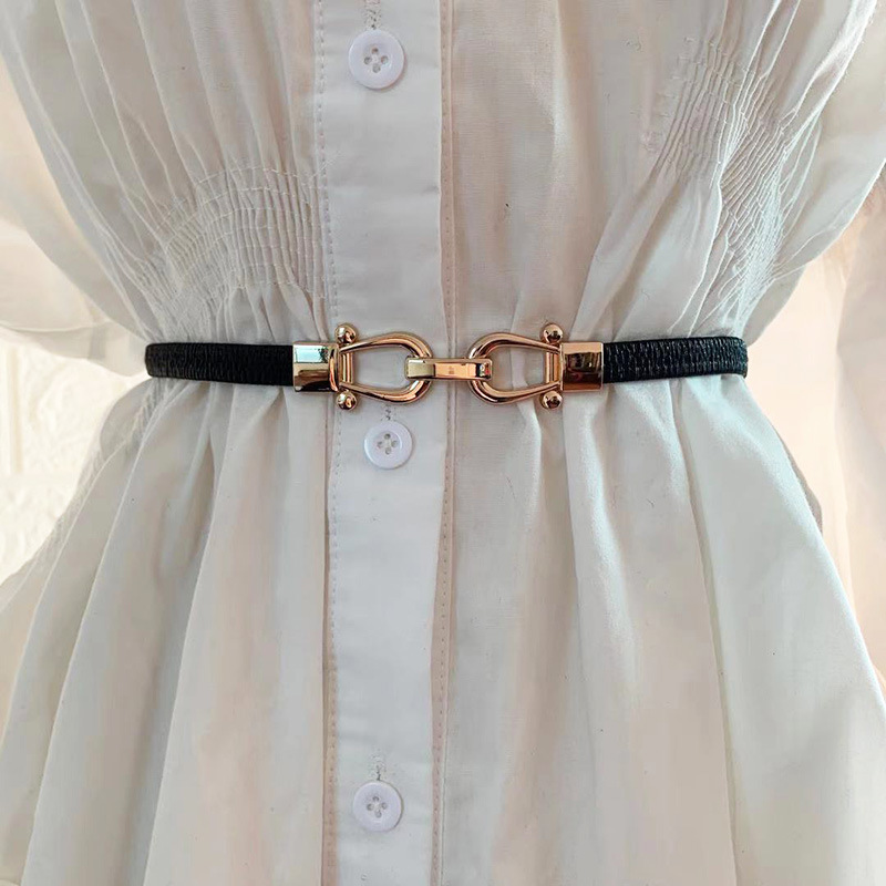 New Elastic Elastic Thin Belt Simple Versatile Decorative Skirt Sweater Thin Belt Women's Small Belt