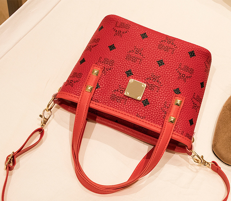 Color Block Pattern Women'S Gender Vintage Style Color Block Square Zipper Shoulder Bag Handbag