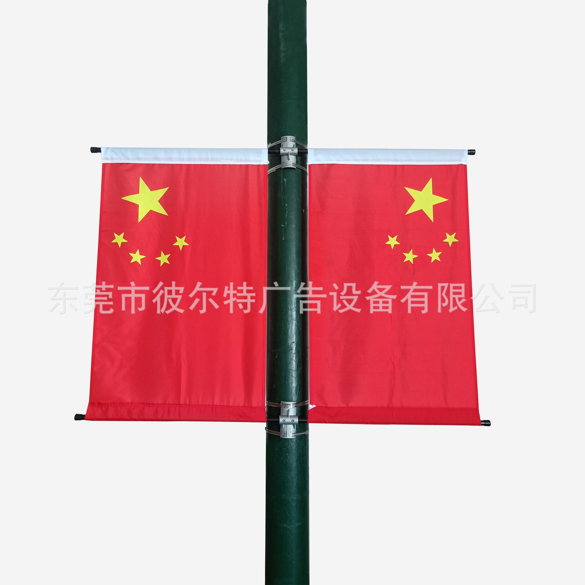 特诺斯街道广告双面旗帜支架小区路灯杆广告宣传旗支架