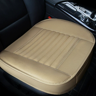 Seat cushion, seat cover: Three-Piece Set All-Inclusive Bamboo Charcoal - beige-full-bag-with-bamboo-charcoal-leaflet