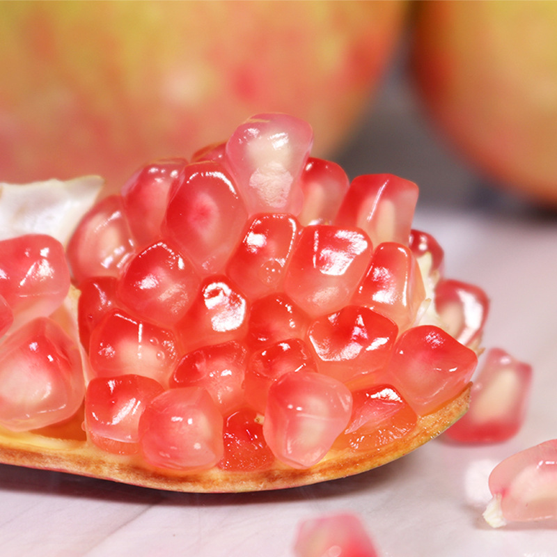 四川会理甜石榴生鲜新鲜当季水果突尼斯软籽石榴3斤起|ru