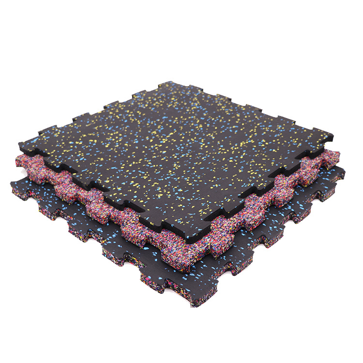幼儿园橡胶拼接地垫室内环保防滑减震垫健身房哑铃缓冲地胶批发