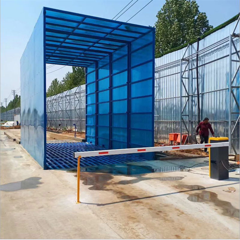 建筑工地全自动封闭式洗车房 100吨基础型车辆清洗台价格