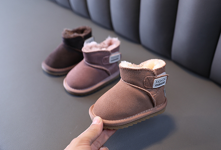 Baby vinterplysch 0-11 år gamla pojkar och flickor snö bomull promenadskor nyfödda babystövlar_voghion.com