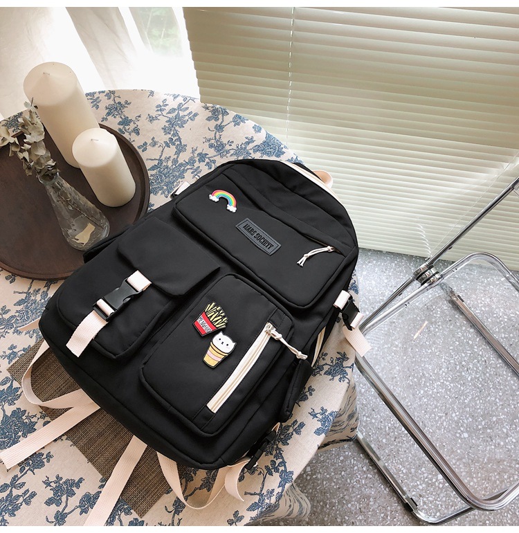 Fashion Spring New Cute Badge Backpack display picture 6