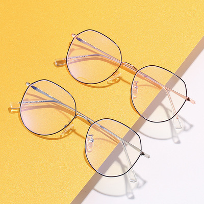 2020 Plain glasses Same item Blue light glasses Trend literature Retro Eyeglass frame