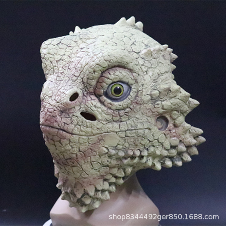 Capucha de animal máscara de lagarto Halloween horror máscara Linda Cosplay accesorios en vivo 2020 Nuevo