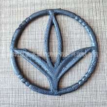 湖北扁铁圈 护栏装饰花 铁艺花配件 100直径圆圈 方管装饰圈