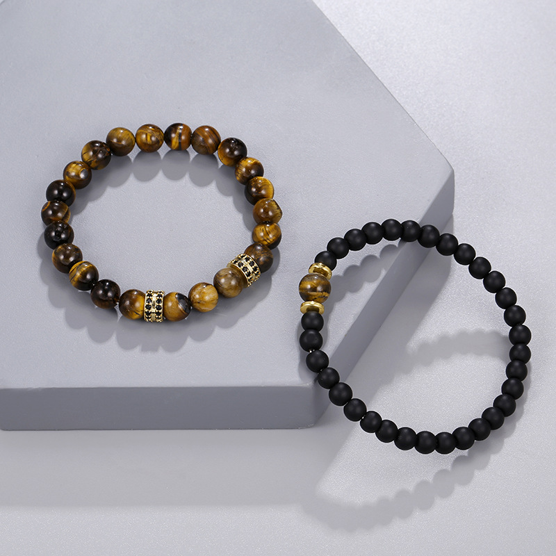 micro-inlaid spacer menu0027s fashion bracelet