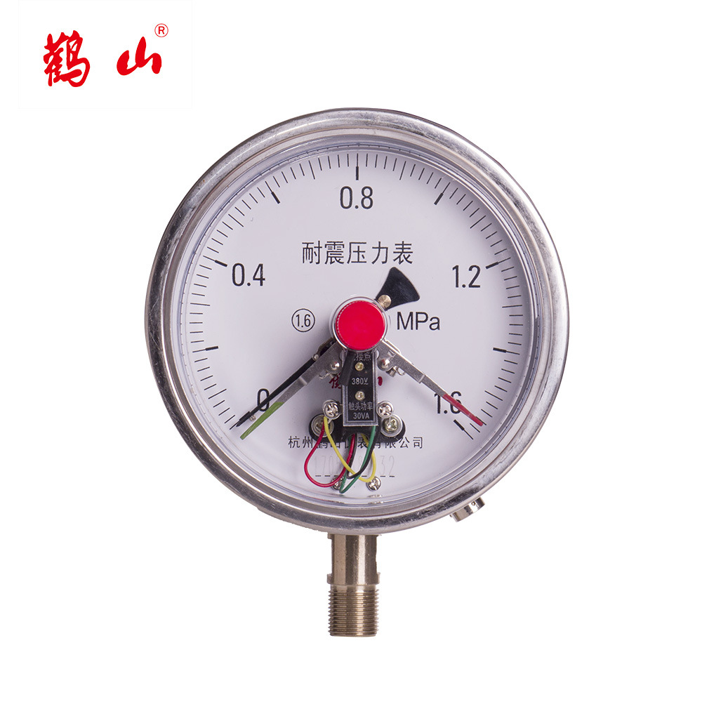 径向全不锈钢电接点压力表YXC150BF  全钢304电接点 厂家直销
