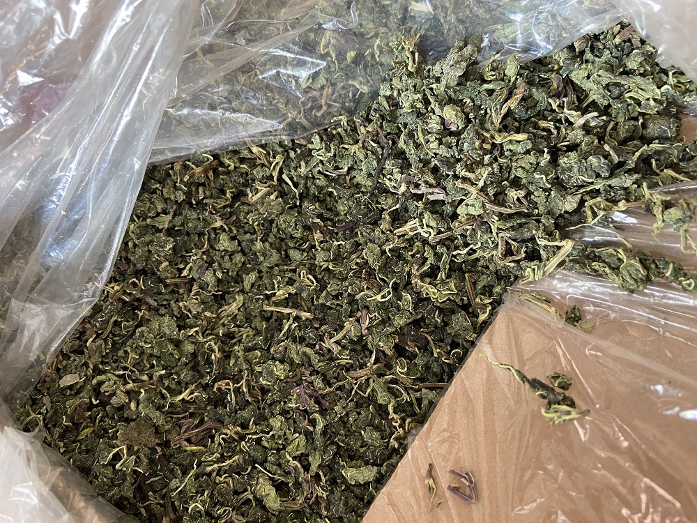 Dried Mint Leaf Tea Bo He Ye Loose Herbal Tea 500g Bulk Cooling Refreshing Brew quality and texture