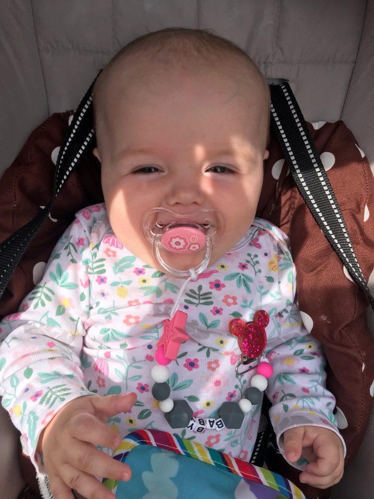 Mickey nuevo bebé chupete cadena bebé silicona dientes molienda anti-gota cadena materna y niño suministros anti-perdido cadena