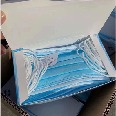 一次性防疫口罩带ce认证可出口一次性熔喷布民用非灭菌口罩厂家销|ru