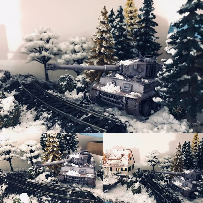 Snow scene set Sand table model sand table building model material DIY hand -made