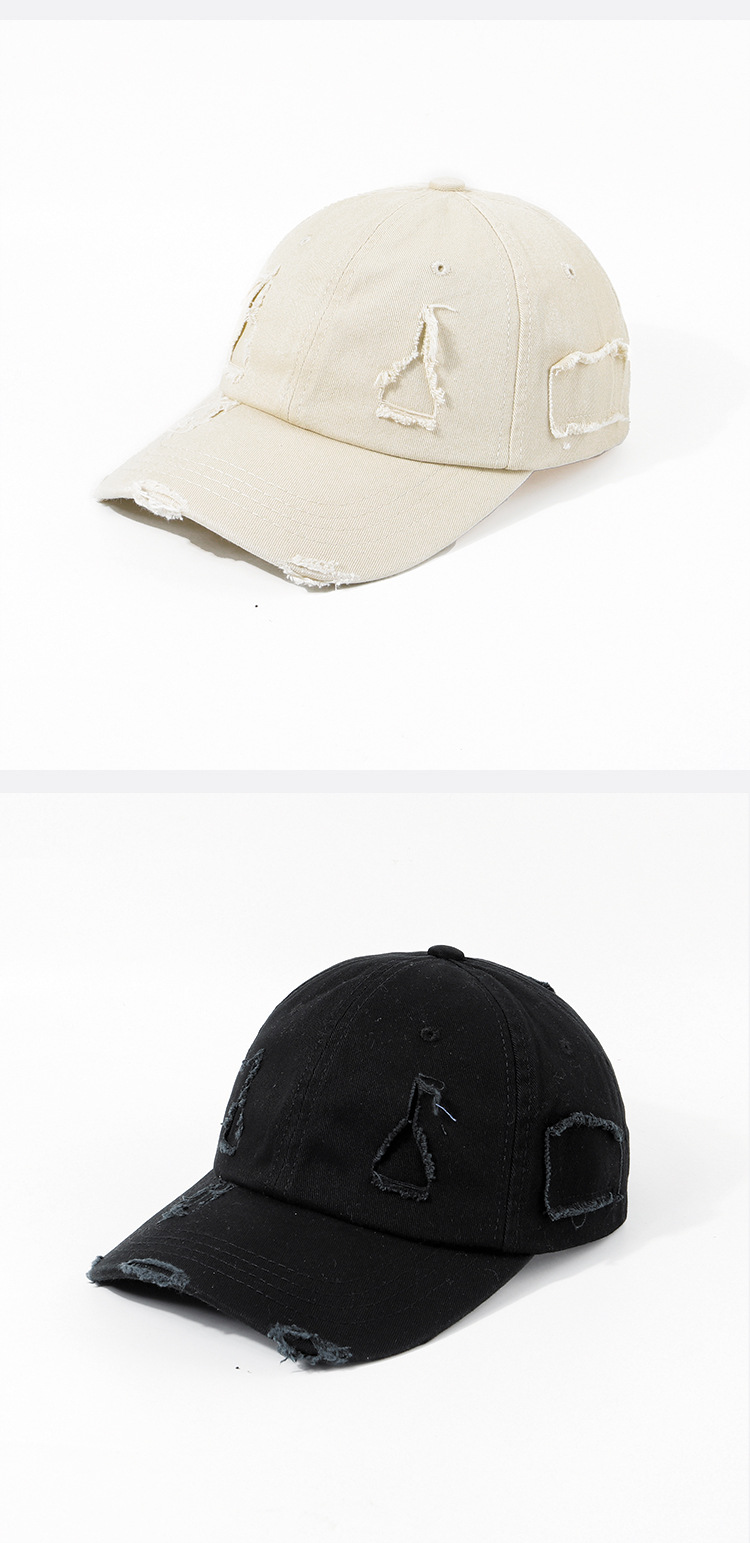 Hot Selling Solid Color Holed Baseball Cap Wholesale display picture 8