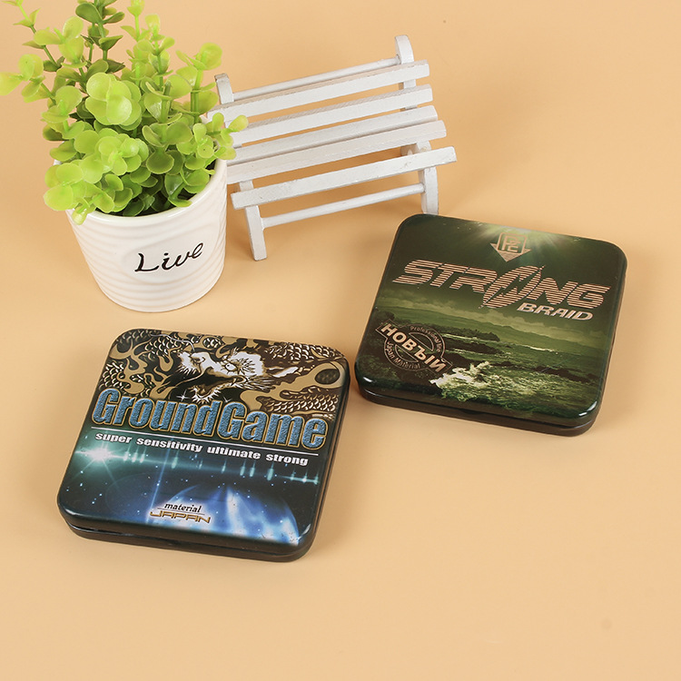 印章包装铁盒 马口铁方形缩口翻盖小号带内衬 礼品饰品盒