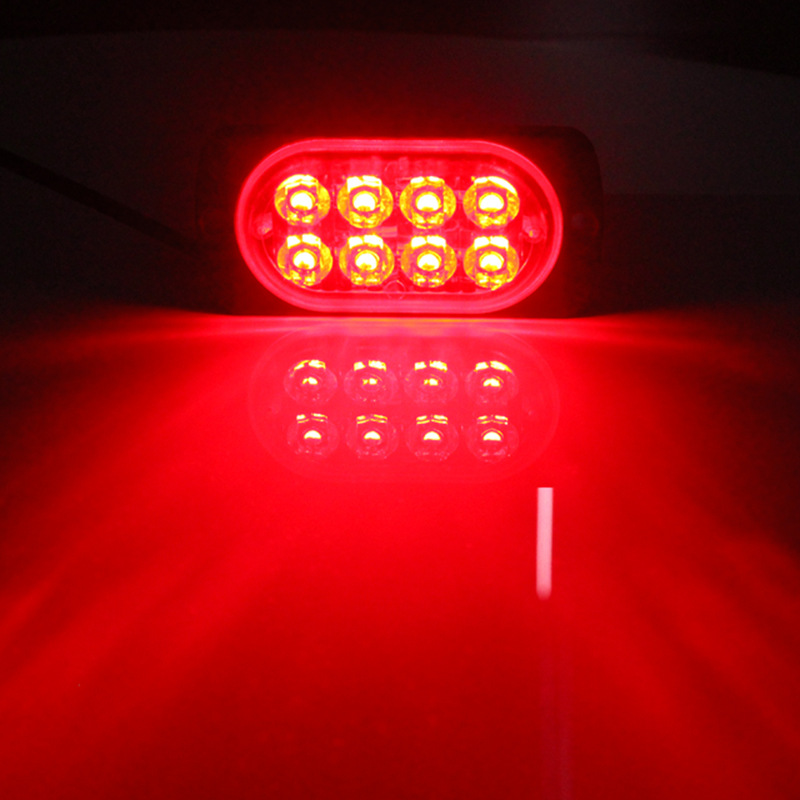 Coche camión remolque luz lateral intermitente luz de advertencia 12V 8LED