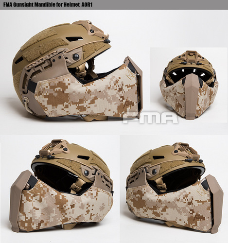 【New Arrival】FMA Helmet Specific Face Shield FAST Helmet Rail Specific Face Protection TB1304