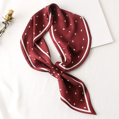 Korean spring and autumn new style literary scarf for women, fashionable and decorative scarf with sun protection silk scarf wholesale