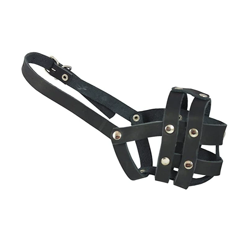 Намордник собаки воловьей кожи против укусов крышка рта собаки Баркер крышка рта собаки