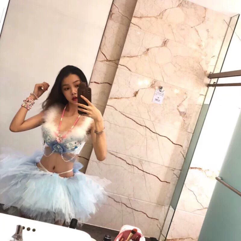 Холодная световая индивидуальная Princess BRA TUTU юбка рейв-набор сценическое обслуживание свет LED эффектов