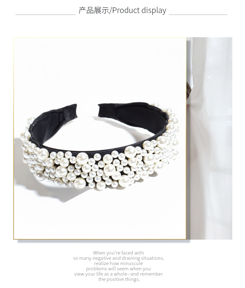 New Fashion Full Pearl Headband display picture 5