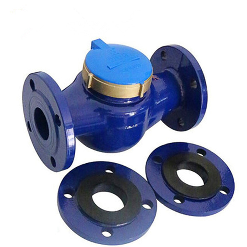 厂家直供埃美柯法兰水表LXLY-E大口径机械式工程管道大水表dn100