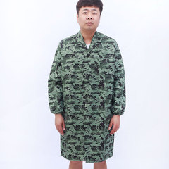 Thick polyester camouflage protective work coat, handling protective clothing, dust-proof cover-up, logo printing, wholesale