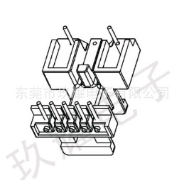 BOBBIN     EE16    5+2        JY-EE16A