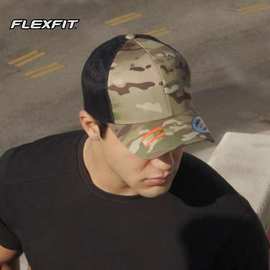 迷彩棒球帽批发 FLEXFIT正品代理招商 男女适用户外遮阳鸭舌帽子
