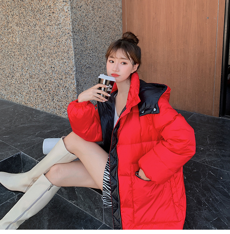 2020年新款羽絨服女冬中長款韓版寬松時尚白鴨絨學生面包服外套潮