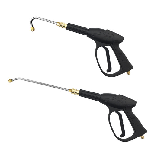 High-pressure car wash water gun extension rod for cleaning machine, 90-degree elbow nozzle, U-shaped bent rod fan-shaped cleaning gun head