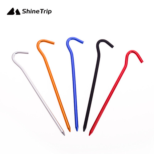 Tent accessories question mark ground nails aluminum ground nails nails tent floor mat accessories extended all-aluminum ground nails 18cm long