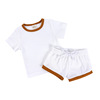 Solid top, shorts, multicoloured set for early age, Amazon