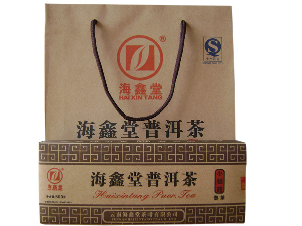 wholesale Haixin Tang Silver bricks Cooked tea Brick tea Haixin Tang Silver bricks