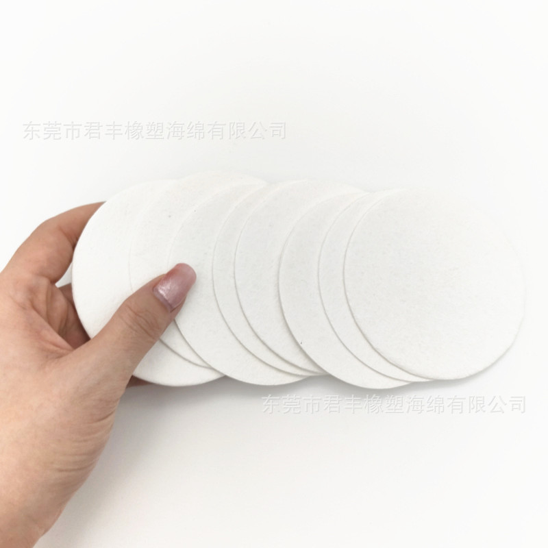 白色压缩1mm木浆棉 吸水清洁纤维木质棉片 圆形干薄卸妆棉