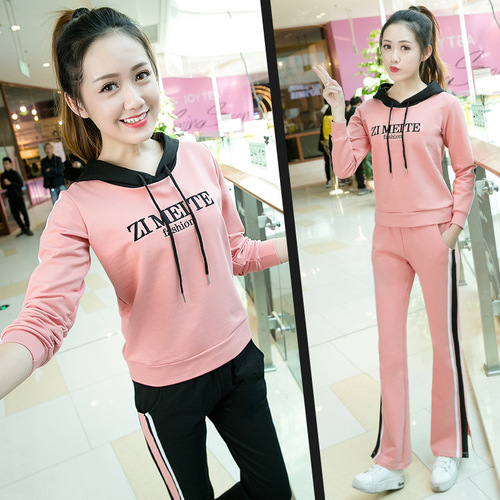 Yunshang square dance clothing 2019 new thickened sweatshirt Korean style sports and leisure women's autumn and winter hoodie 1816