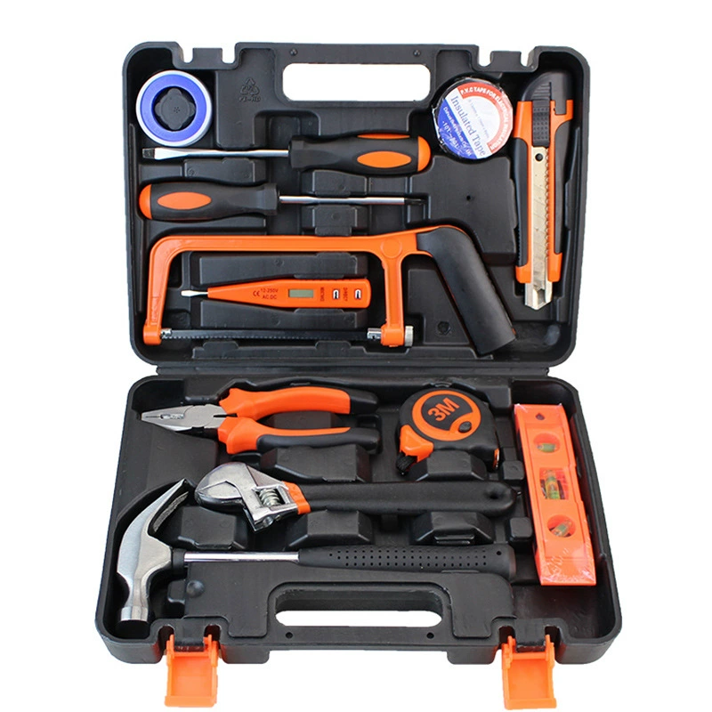 Hardware Toolbox Set, Multi-Piece Home Repair Kit, Portable Case, 9–157 pcs