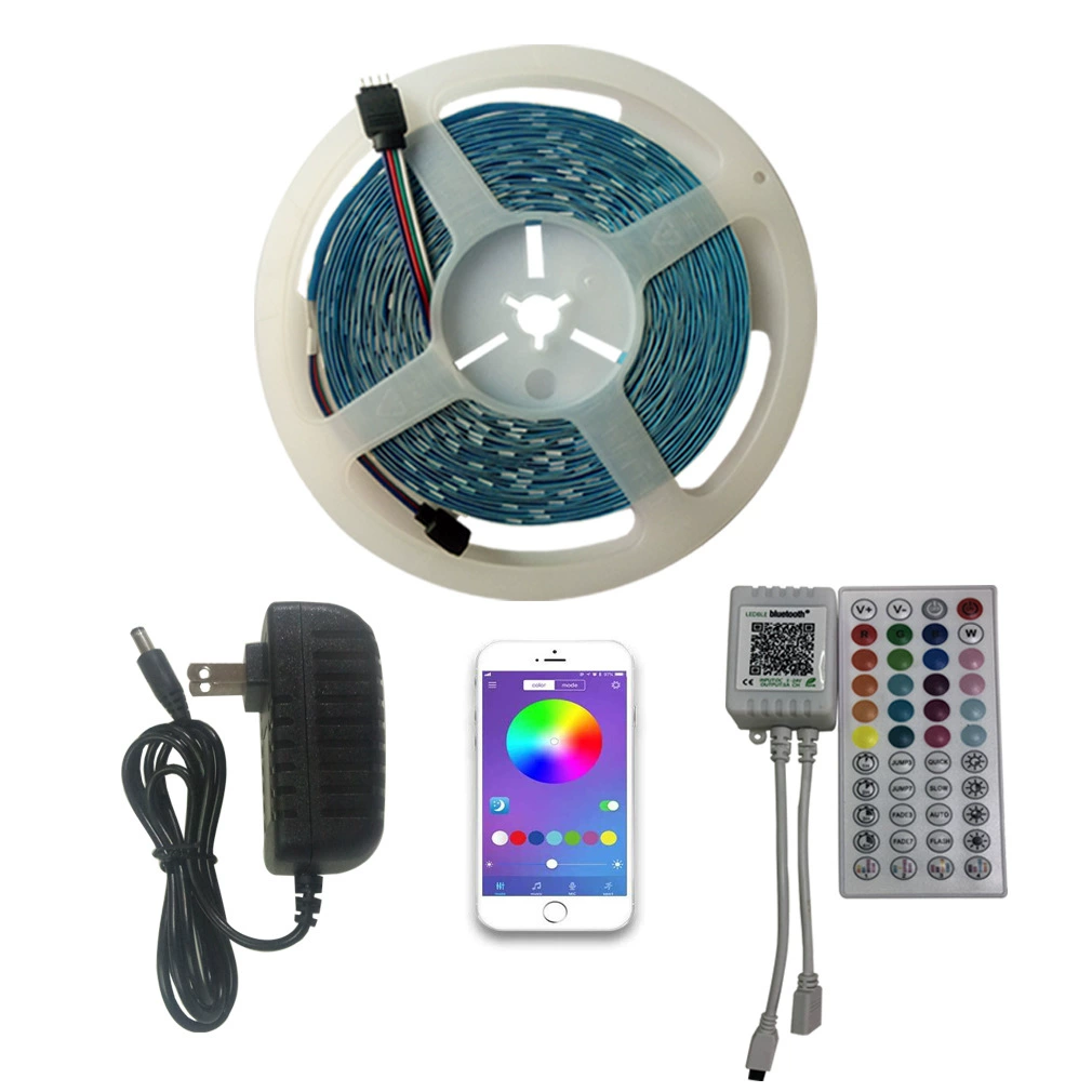 Светодиодная лента (LED3528RGB) Bluetooth-пульт управления музыкой, набор светодиодной ленты с цветом RGB, варианты 5/10/20 м