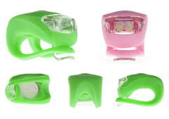 Fifth Generation Frog Bicycle Mountain Bike Silicone Beetle Light Creative LED Night Riding Warning Light Wholesale