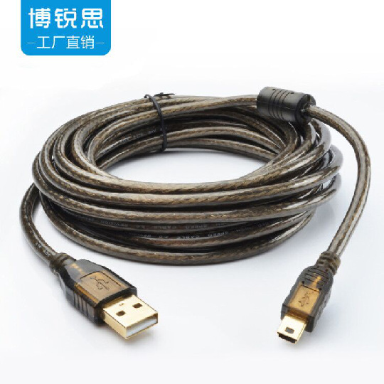 USB to MINI 5p Cable 2 M MINI Data Cable Camera Network Card MP3/4 Bold Double Shielded All Copper USB to MINI 5p Cable 2 M MINI Data Cable Camera Network Card MP3/4 Bold Double Shielded All Copper