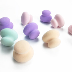 New Shape Spherical Beauty Sponge, Dry and Wet Dual-Use, Powder-Free Latex Foam, Multi-Shaped Cosmetics Palette for Even Application Without Dead Corners