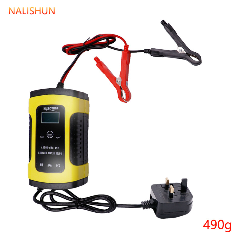 Cargador de batería de coche 12v, cargador de motocicleta totalmente inteligente, cargador de batería con reparación automática